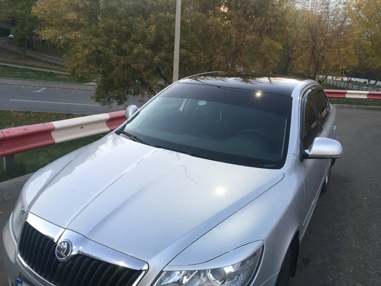 Шкода Октавия а5 с черной крышей