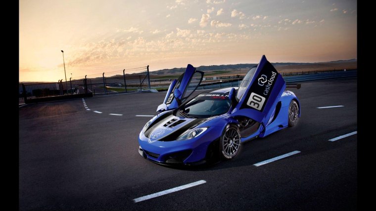 Машины для гонок синие