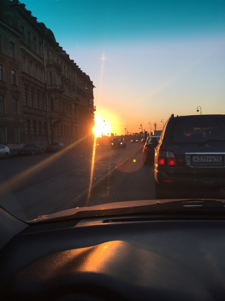 Питер из окна автомобиля