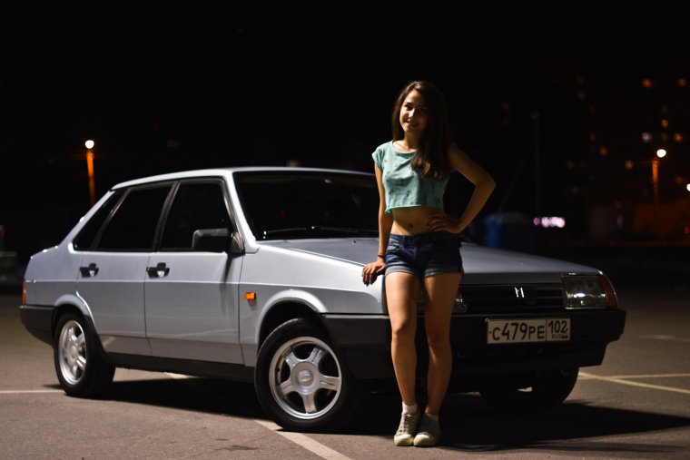 ВАЗ 2101 черная тонированная