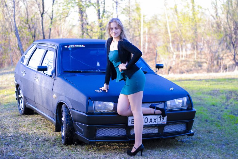 Тюнингованная Лада 2109