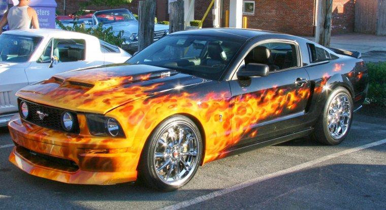 Mustang gt 429 аэрография