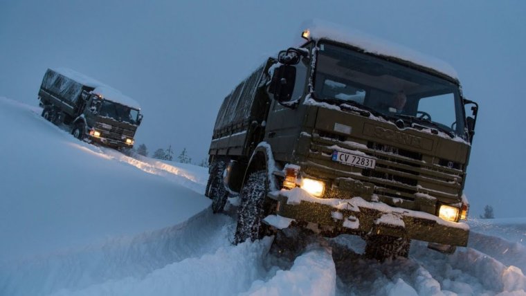 Скания на зимнике