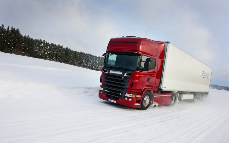 Scania r730 с прицепом