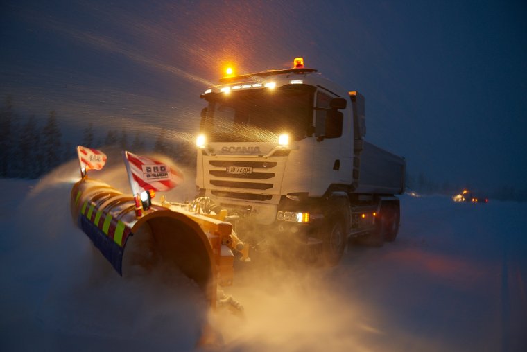 Тягачи зимой