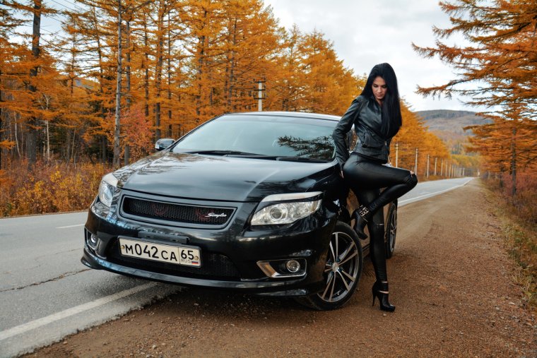 Тойота Королла осень