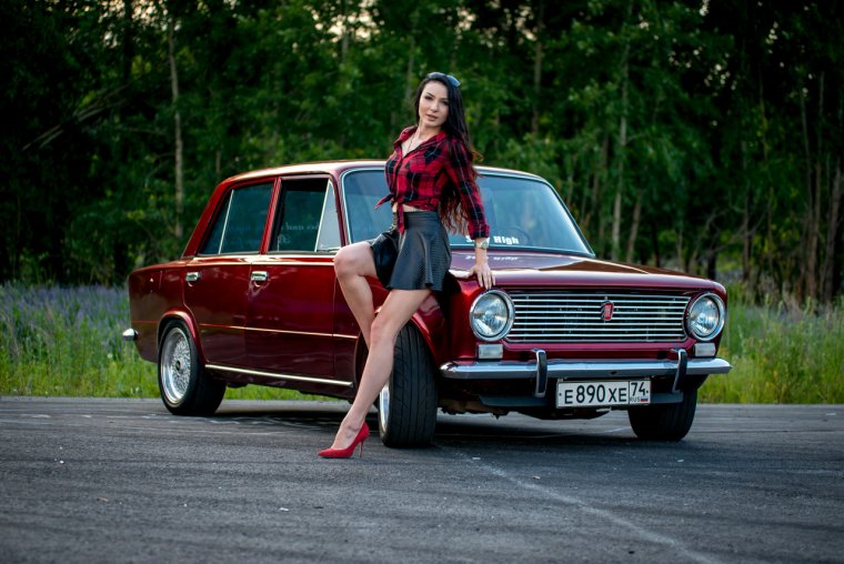 ВАЗ 2107 красный Кэнди