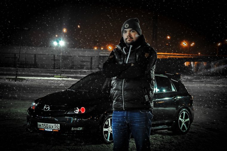 Фотосессия с машиной мужская зимой