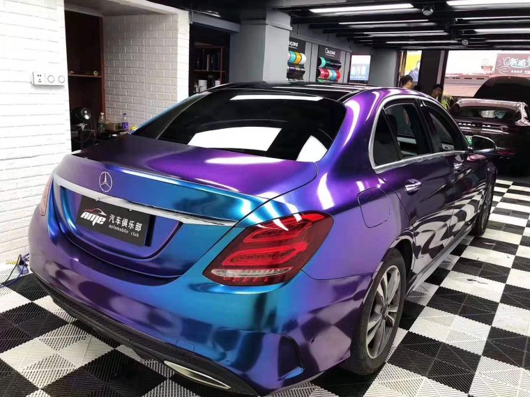 Mercedes Benz CLA матовый фиолетовый