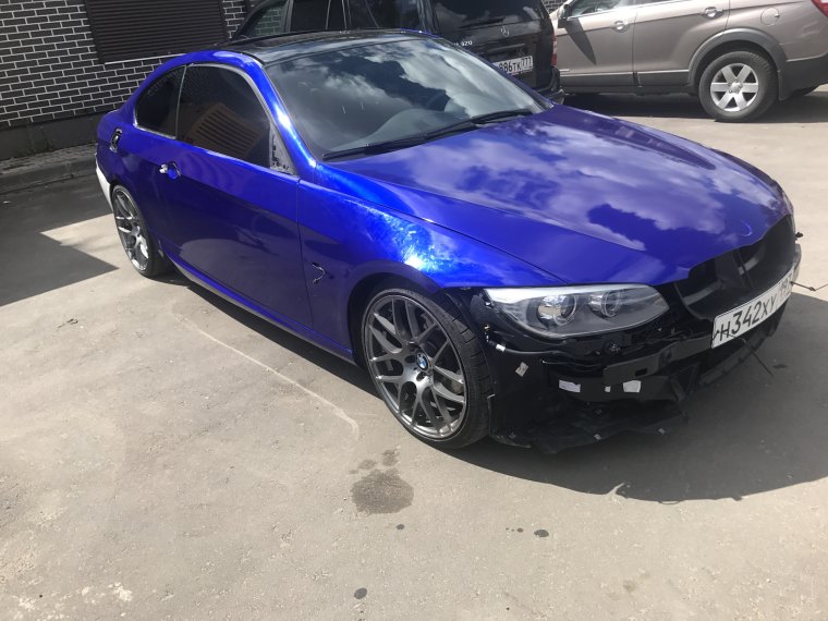 BMW e92 синий хром
