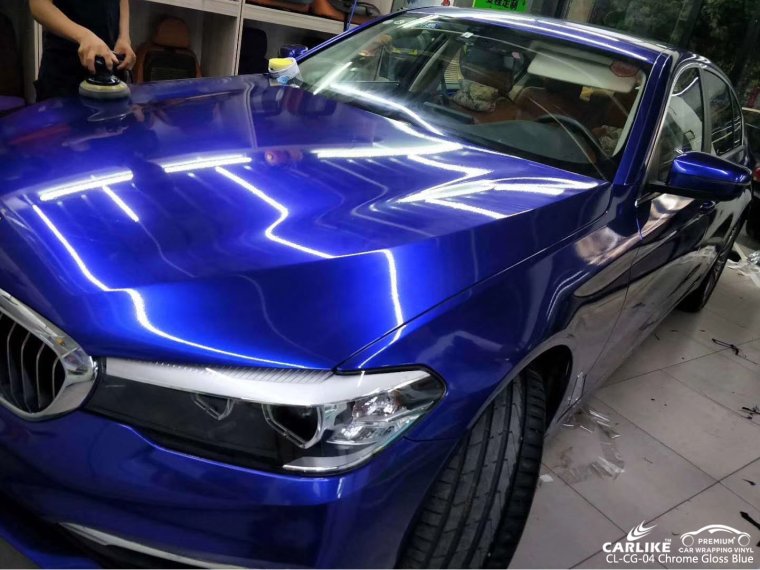 Винил на синем авто
