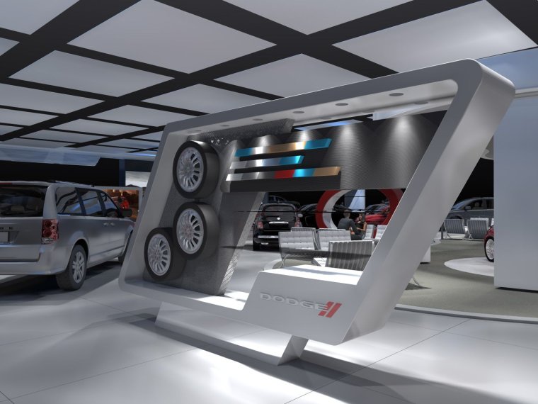 Автомобиль на стенде выставка