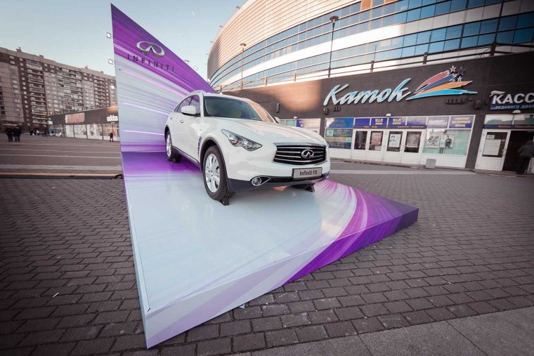 Подиум для автомобиля