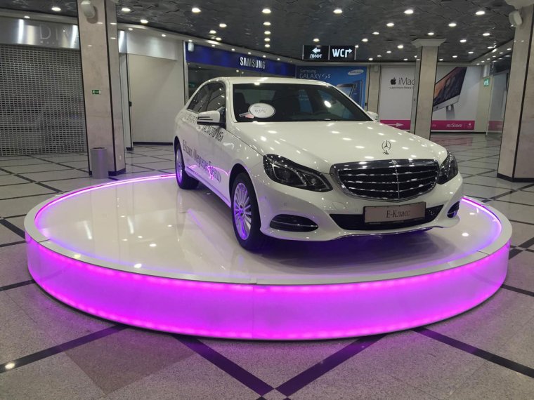 Вращающийся подиум для автомобиля