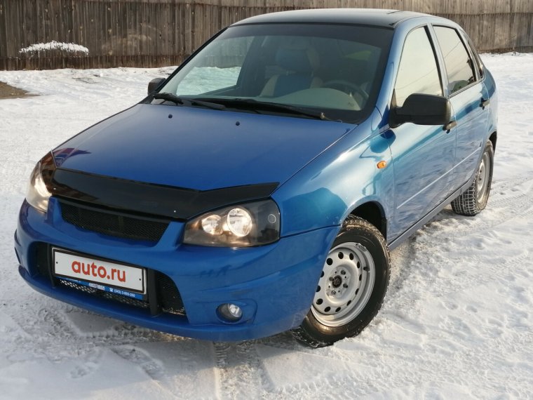 Лада Калина 2006 седан голубая