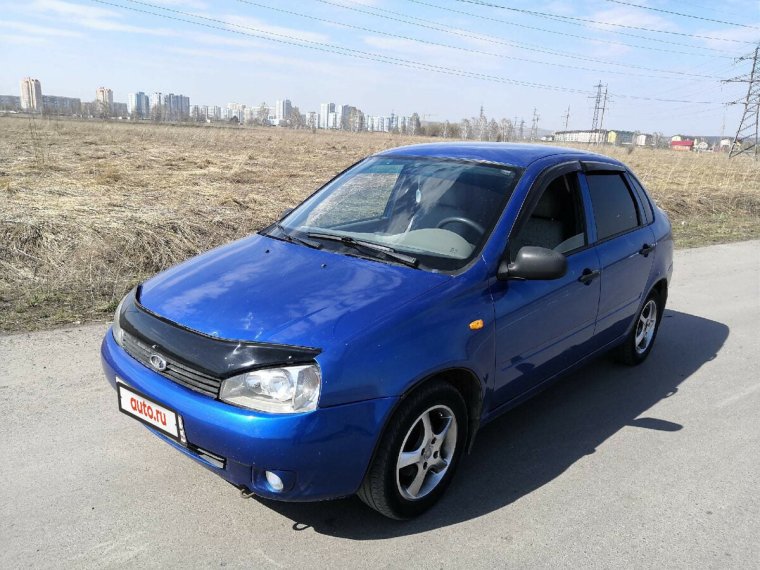 Лада Калина седан синяя 2007 года