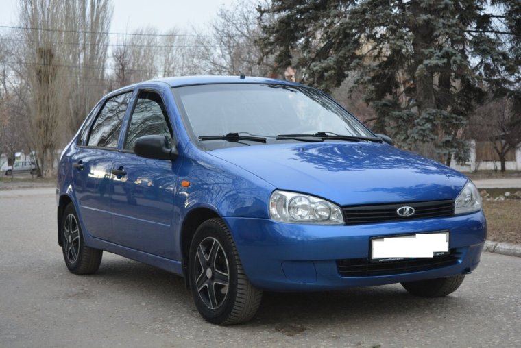 Лада Калина 2006 седан голубая