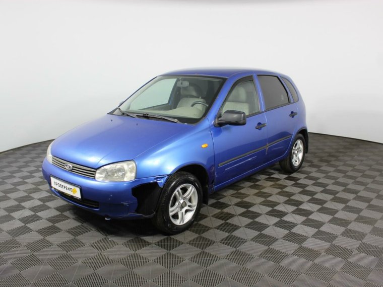 Лада Калина 2007 хэтчбек голубая