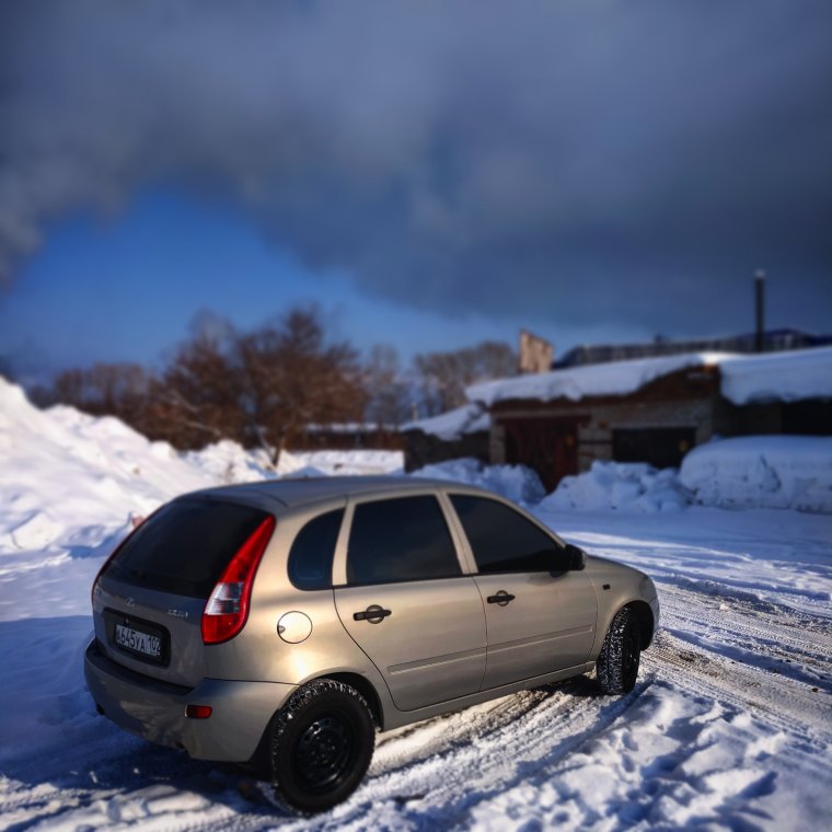 Калина 1 хэтчбек зима