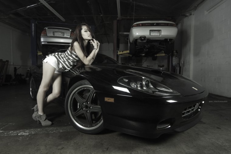 Красивые авто детейлинг девушки