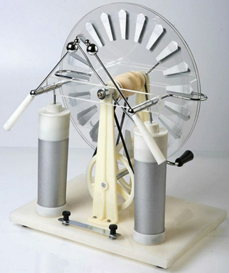 Физический прибор электрофорная машина