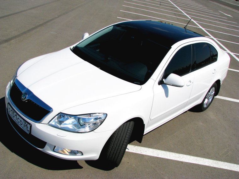 Шкода Октавия а5 белая