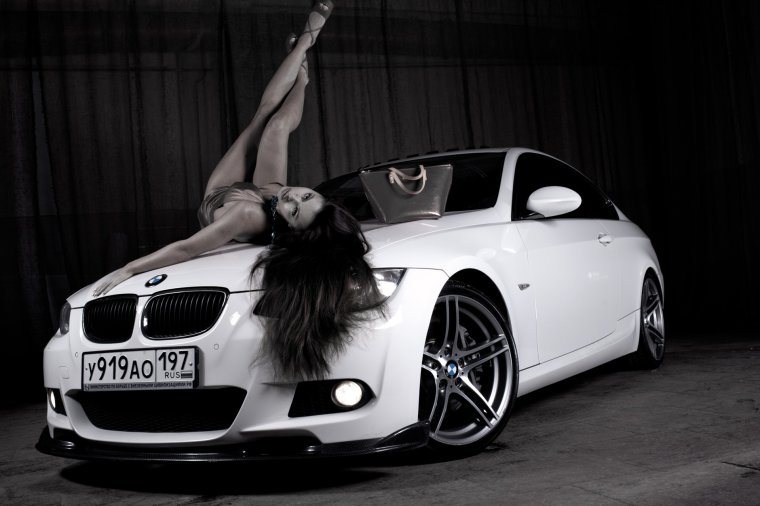 BMW e92 фотосессия с девушками