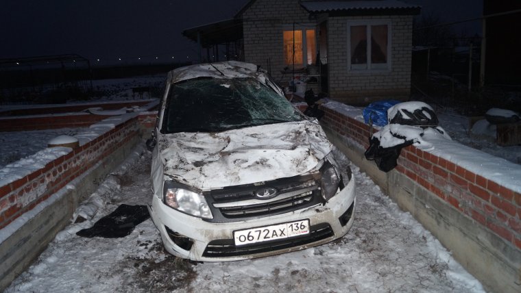 Гранта лифтбек битая белая