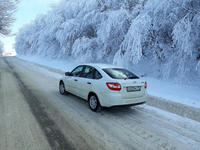 Лада Гранта лифтбек зима