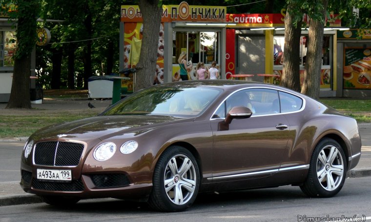 Bentley Continental gt коричневый