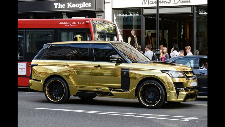 Золотая машина Рендж Ровер