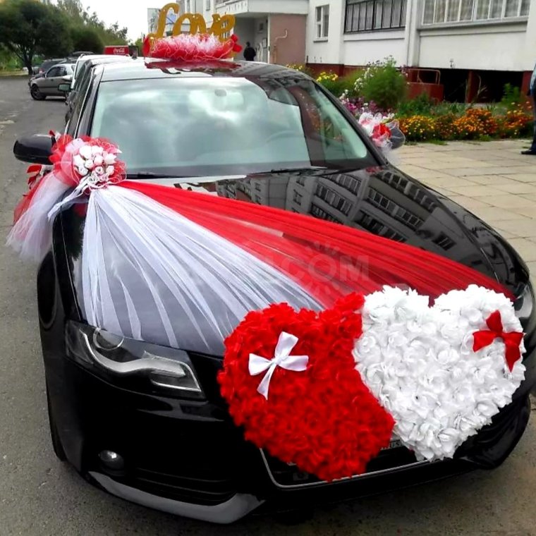 Украшение машин на свпдьб