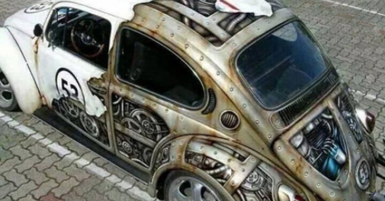 Volkswagen Beetle аэрография
