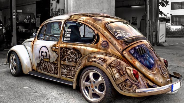 Аэрография на машине