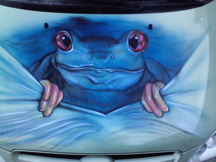 Аэрография на капоте