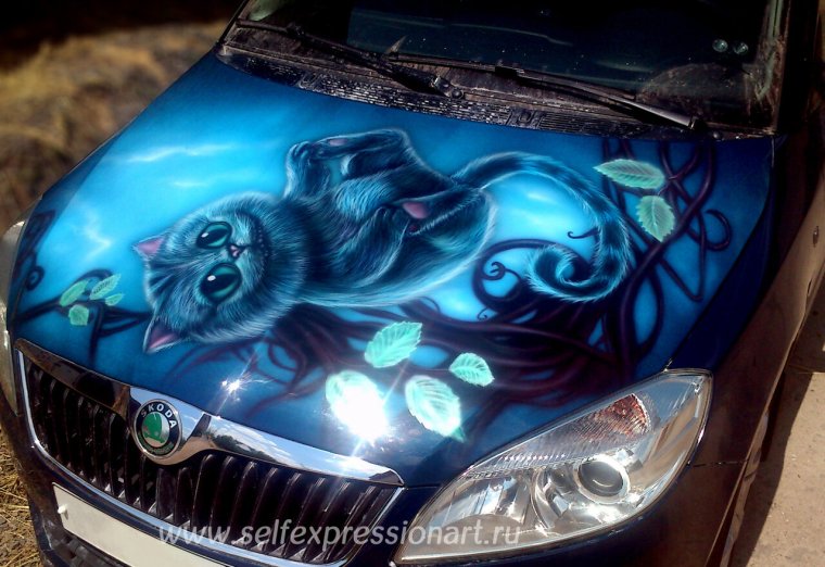 Аэрография на машине