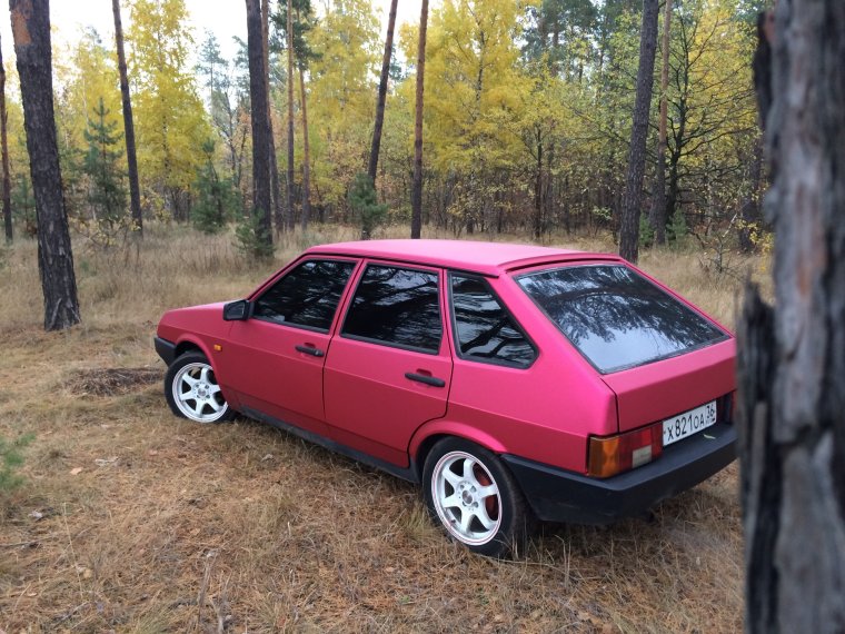 Лада 2109 красная тонированная