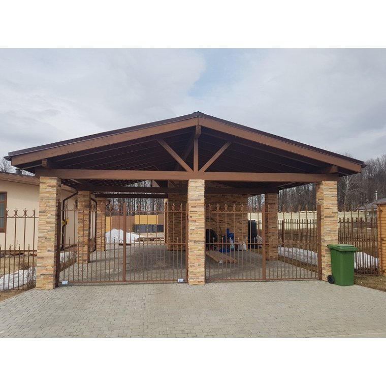 Полуарочный навес