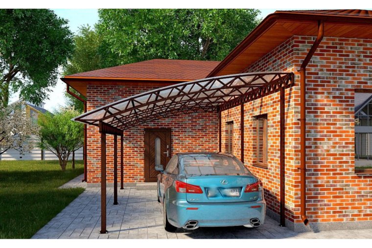 Гараж с навесом