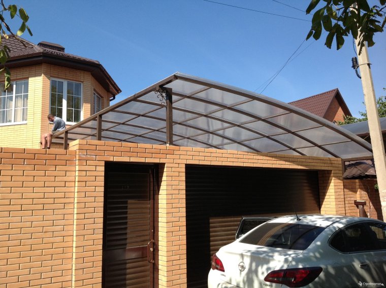 Красивые навесы для автомобилей