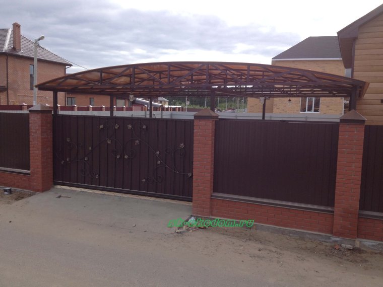 Современные навесы для автомобилей