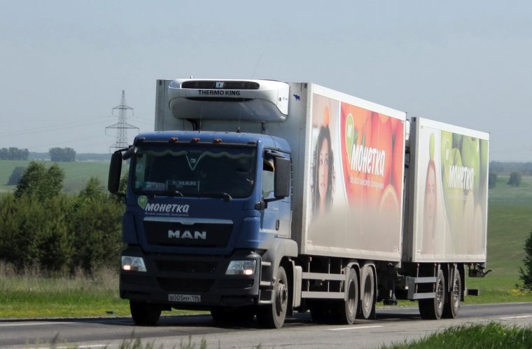 Ман в монетке тягач