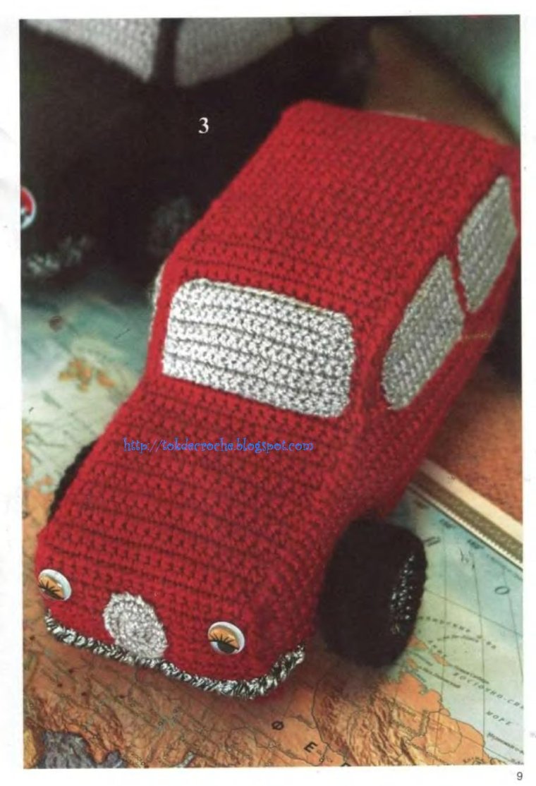 Машинки для мальчиков вязаные