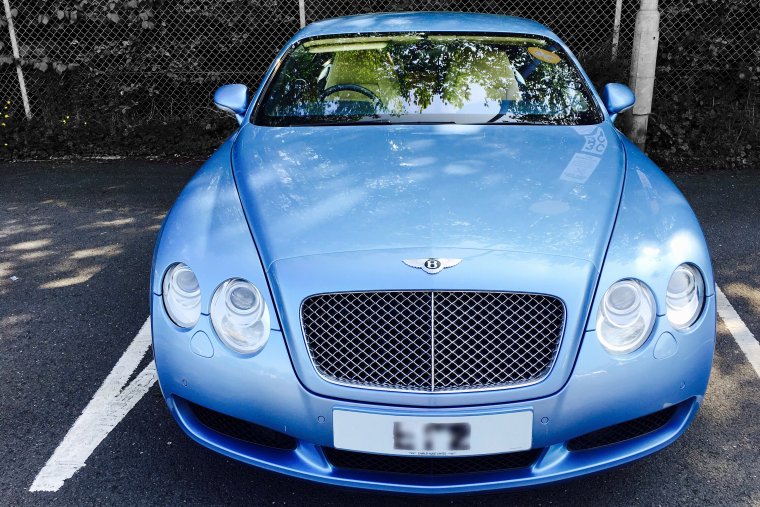 Bentley Continental gt бирюзовый