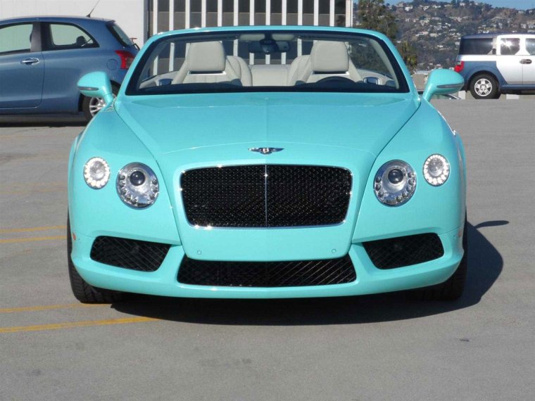 Bentley Continental gt бирюзовый