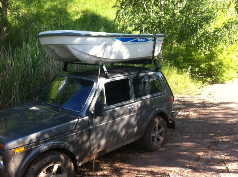 Багажник на крышу для перевозки лодки ПВХ 3200 Нива Шевроле