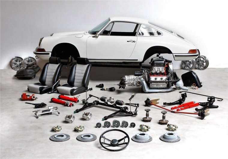 Разобранная машина