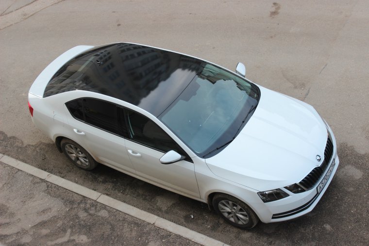Skoda Octavia a7 черная крыша