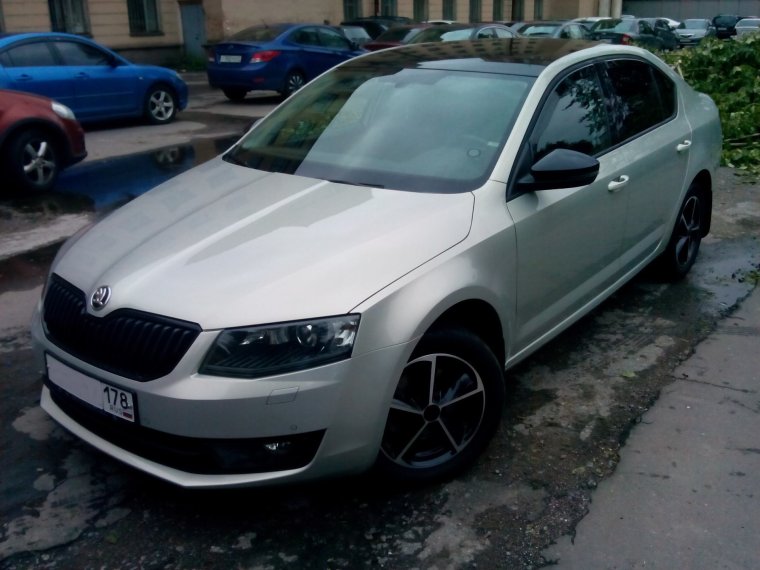 Октавия а5 с черной крышей