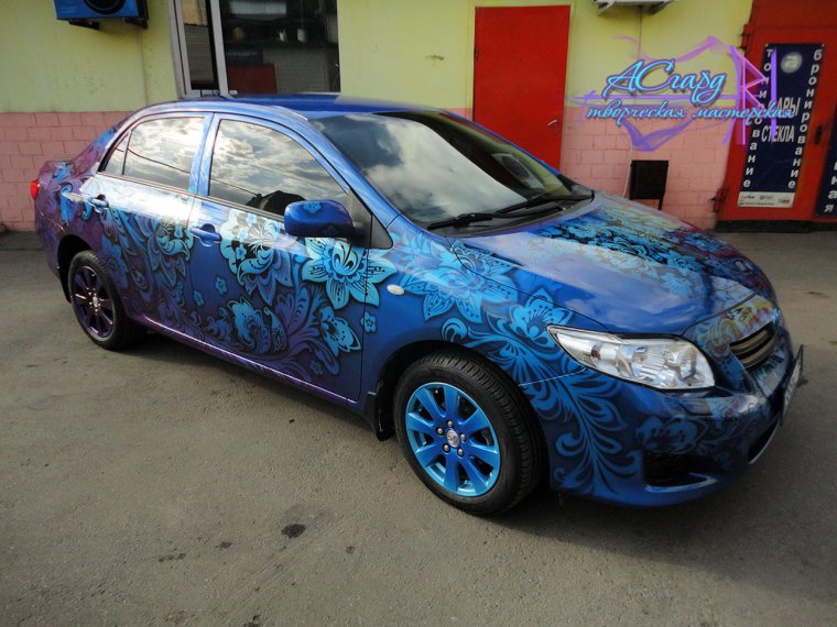 Гжель аэрография